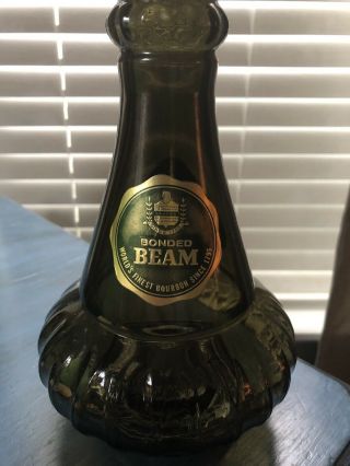 Jim Beam 1964 Smoked Green I Dream of Jeannie,  Genie Bottle Decanter labels RARE 2