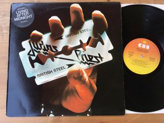 Judas Priest British Steel Promo Uk 1st Press Vinyl Lp Record 1980 Cbs Scbs84160