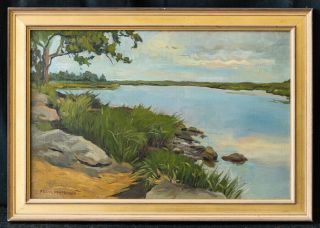 Canada Listed Artist Frank Shirley Panabaker (1904 - 1992) Oil " River View "