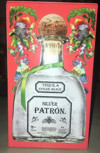 Silver Patron Limited edition PIG tin,  Bottle Holder For Tequila 4