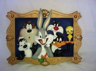 Rare Warner Brothers Gallery Masterpiece Bugs And Company 3 - D Picture Plaque