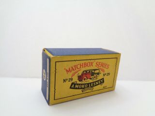 Orig.  Box - 1956 Moko Lesney Matchbox No.  29 
