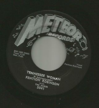 Blues Rockabilly - Fention Robinson - Tennessee Woman - Hear - 1957 Meteor 5041