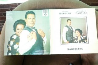 Rare Freddie Mercury & Montserrat Caballe Barcelona Vinyl Lp Uk 1988 Near