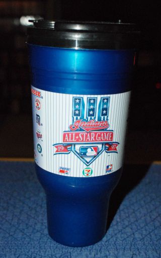 Vtg 1997 Aladdin Cleveland Indians All Star Game Insulated Hot/cold 32oz Mug/cup