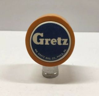 Vintage Gretz Brewing Co.  Bakelite Beer Tap Knob Philadelphia,  Pa
