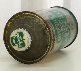 BEVERWYCK IRISH CREAM ALE BRAND LOW PROFILE CONE TOP BEER CAN ALBANY YORK NY 7