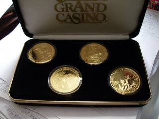 Grand Casino Hotel Casino Collector Coin Chip Set 1997 - 1998 Wildlife Series
