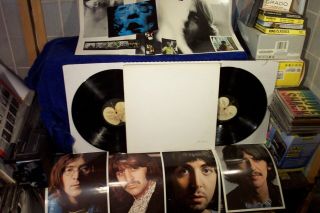The Beatles 2 Lp " The White Album " Apple W Poster & 4 Photos Nm - /nm