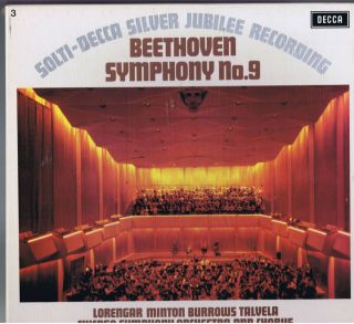 Decca 6bb 121/2 2 Lp Box Tas List Nm Solti - Beethoven Symphony 9