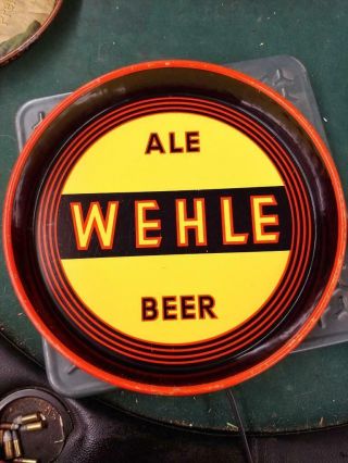 Pre - Prohibition Wehle Beer & Ale Tin Litho Tray/sign - Haven Conn - 12 "
