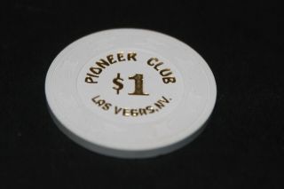 Rare Pioneer Club $1 Casino Chip Las Vegas Rated