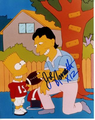 The Simpsons Joe Namath Signed 8x10 Photo