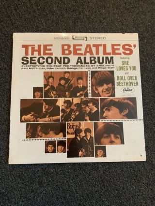 The Beatles Second Album Lp 1970s Capitol St 2080 Rare Vintage