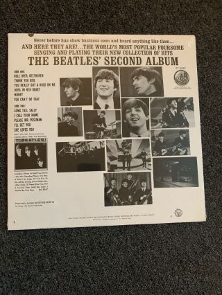 The Beatles Second Album lp 1970s Capitol ST 2080 Rare Vintage 6