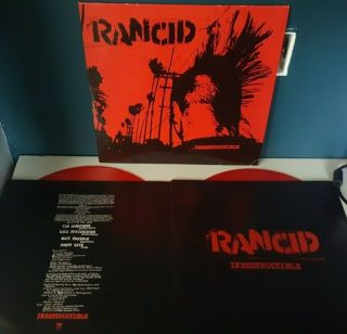 Rancid ‎– Indestructible Double Lp Translucent Red Vinyl Near 0451 - 1
