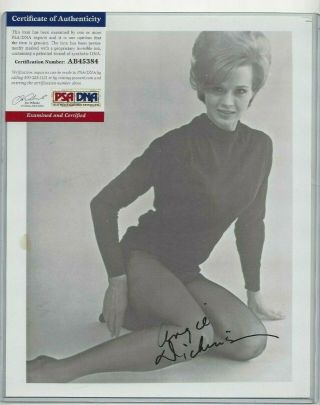 Angie Dickinson Television Movie Actress Autographed 8x10 B&w Photo Psa 2