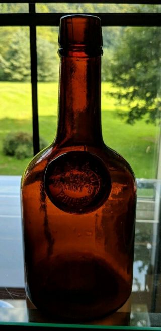 T H & Co Applied Top Whiskey Bottle Shoulder Seal Philadelphia Pa Dug