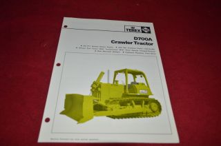 Terex D700a Crawler Tractor Dozer Dealers Brochure Dcpa2