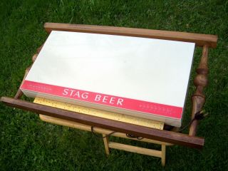 25 " Vintage 1960s Stag Beer Lighted Bar Sign Tavern Light Carling Ale Promo