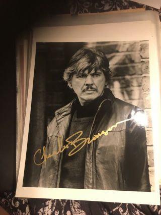 Rare Death Wish Charles Bronson Autograph Photo