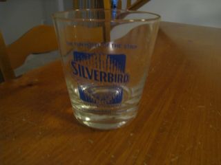 Silverbird Casino Hotel Las Vegas Tapered Souvenir Bar Glass