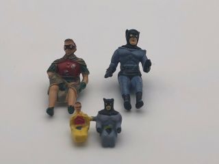 Vintage Batman Robin Replacement Figures For Corgi Batmobile And Boat? Or Junior