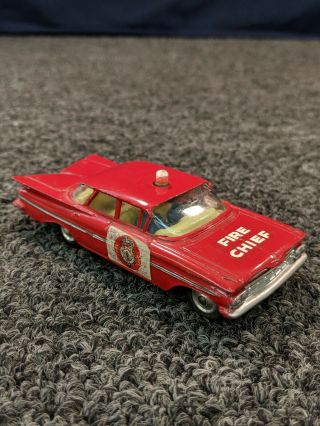 Corgi Toys Impala Chevrolet Chevy Fire Cheif Car 1963 - 1965 Die Cast Vintage