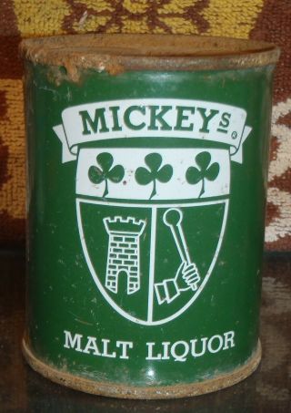 1950s 8 Ounce Mickeys Malt Liquor Beer Can Sterling Brewers Evansville Indiana