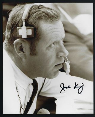 Jack King Signed 8 " X 10 " Photograph Nasa Voice Of Apollo
