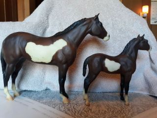Breyer Horse Traditional Spirit Of West 1446 1992 Sears Bay Mare With Foal.