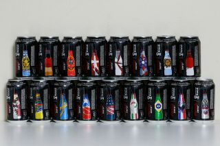 2014 Coca Cola Zero 17 Cans Set From Brazil,  2014 Fifa World Cup (1 Can Missing)