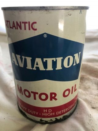 Atlantic Aviation Motor Oil Qt Can