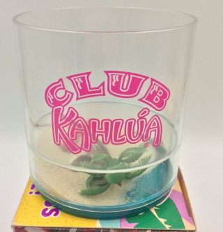 VTG 2 - Club Kahlua Life ' s A Beach Tumblers Cocktail Drink Cup Plastic Barware 4 