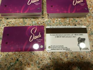 50 Vintage Atlantic City Sands Casino Player card/ Room Cards - Room Keys 2