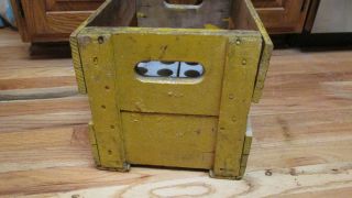 1930s - 40s Rare KRAVEMOR soda pop Bottle wood Crate box Nebraska 16 