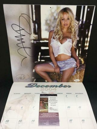 Pamela Anderson Autograph Signed 2004 Calendar Auto Jsa