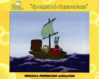 " The Very Best " Spongebob Production 3 Cel Su 6607 " Sleepy Time "