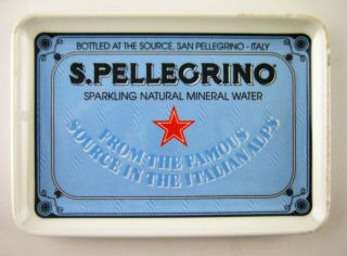 San Pellegrino Melamine Restaurant Tip Check Tray Mebel Italy 4 " X 6 " Rare Vtg