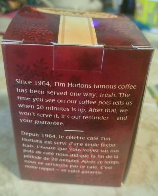Tim Hortons Ornament Coffee Pot Christmas Box Fresh Pot Rare 2010 3