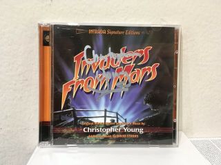 Invaders From Mars Intrada 2 - Disc Set Soundtrack Cd Signed By Christopher Young