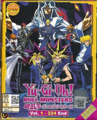 Anime Dvd Yu Gi Oh Duel Monsters Chapter.  1 - 224 End,  Movie Box Set Vbg L6