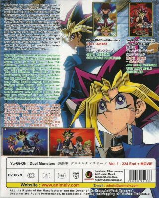 Anime DVD Yu Gi Oh Duel Monsters Chapter.  1 - 224 End,  Movie Box Set VBG L6 2