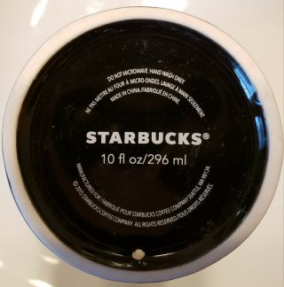 Starbucks Black Quilted Ceramic Tumbler Coffee Tea Siren 10 oz No lid 2