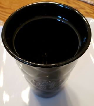Starbucks Black Quilted Ceramic Tumbler Coffee Tea Siren 10 oz No lid 3