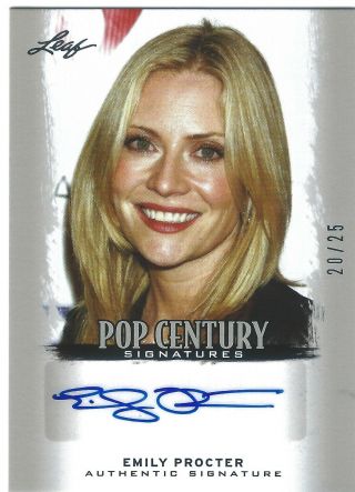 Emily Procter 2012 Leaf Pop Century Auto Autograph 