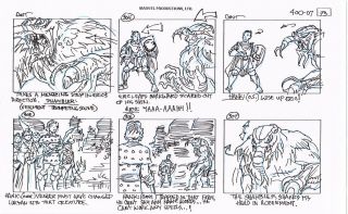 Rare - Dungeons And Dragons Storyboard Hand Drawn - Pg 93