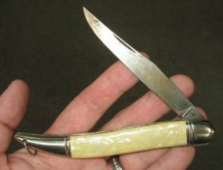 Vintage Rare Skiffman Collectible Germany Folding Fish Knife - 9 " Open