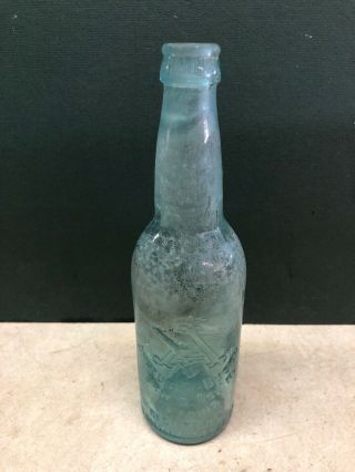 Vintage Anheuser - Busch 1895 - 1910 Pre Prohibition Beer Bottle Blue Glass