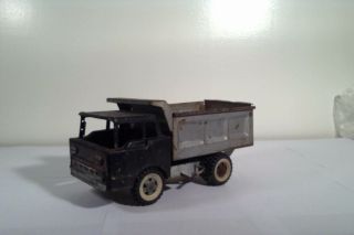 Vintage Antique Steel Metal Dumper Dump Truck Folk Art,  Decor,  Mid Century,